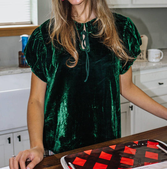 Dear John Denim - Tell It All Dark Green Top