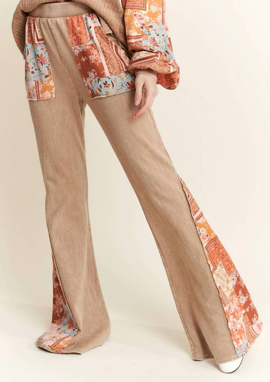 J.Her - Boho Floral Bandana Flare Pants