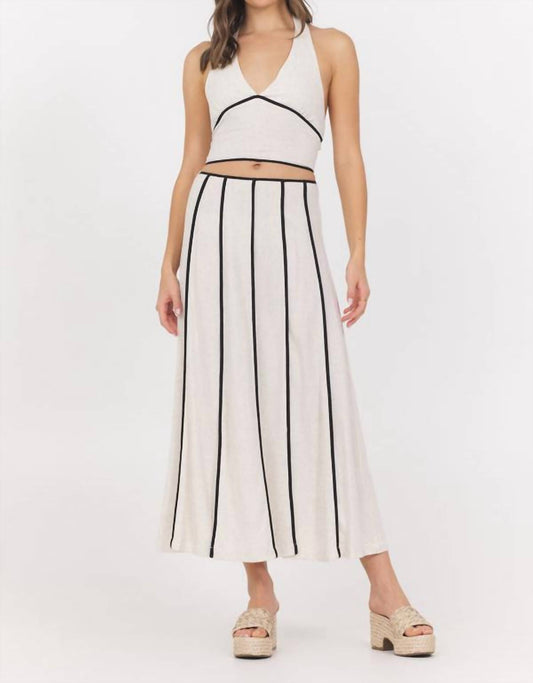 Vintage Havana - Linen Blend Halter Top