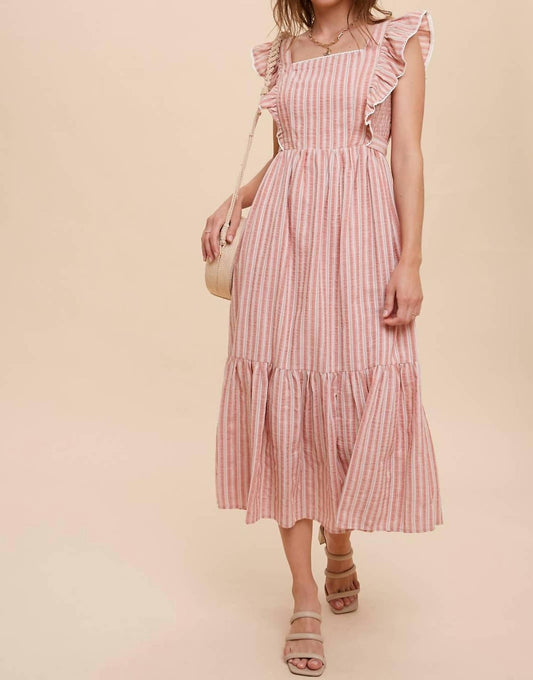 In-Loom - Striped Midi Dress