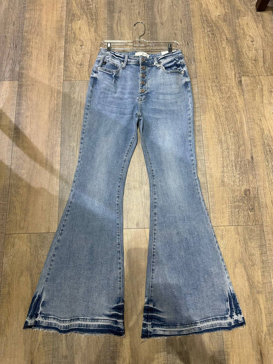 Kancan - Women's High Rise Super Flare Jeans