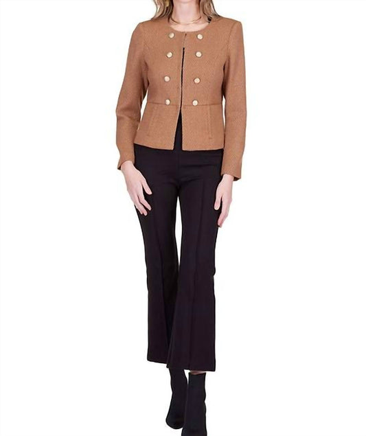 Jade - Cinched Waist Button Jacket