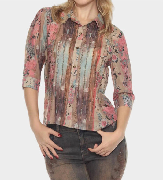Azi - Sunset Streaks Blouse