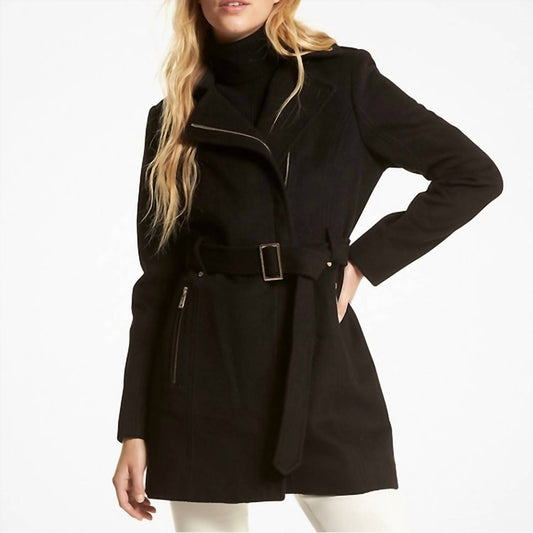 Michael Kors - Wool Belted Wrap Coat