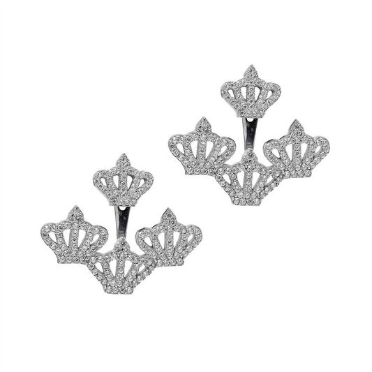 Avenue Chic - Women's Crown Earcuff Earrings