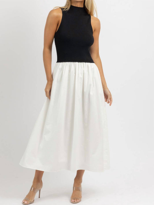 Lalavon - Madison Contrast Poplin Dress