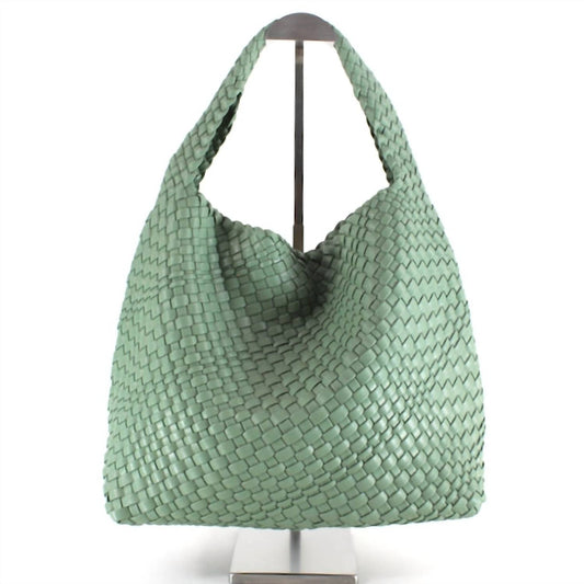 Pretty Persuasions - Women's Woven Hobo Handbag With Cosmetic Pouch