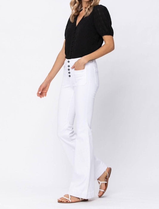 Judy Blue - Patch Pocket Flare Jeans