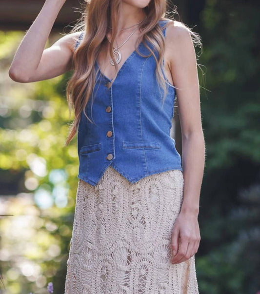 Papillon - Stretch Denim Vest