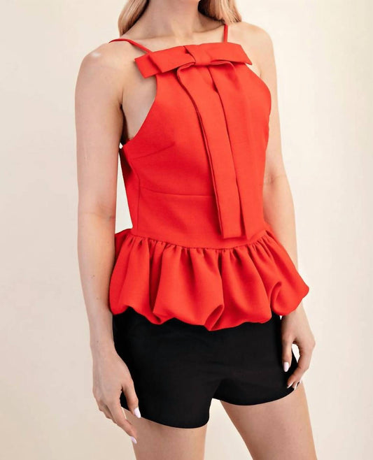 Glam - Bow Balloon Top