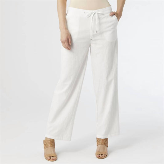 Coco + Carmen - Elation Fully Lined White Gauze Pants