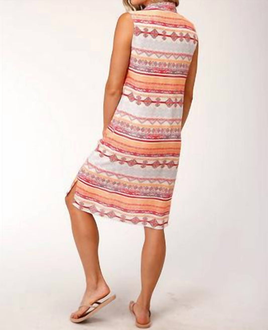 Roper - Aztec Print Midi Dress
