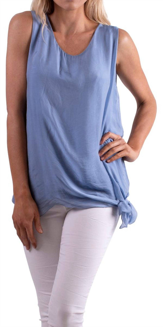 Gigi Moda - Paola Scoop Neck Silk Tank Top