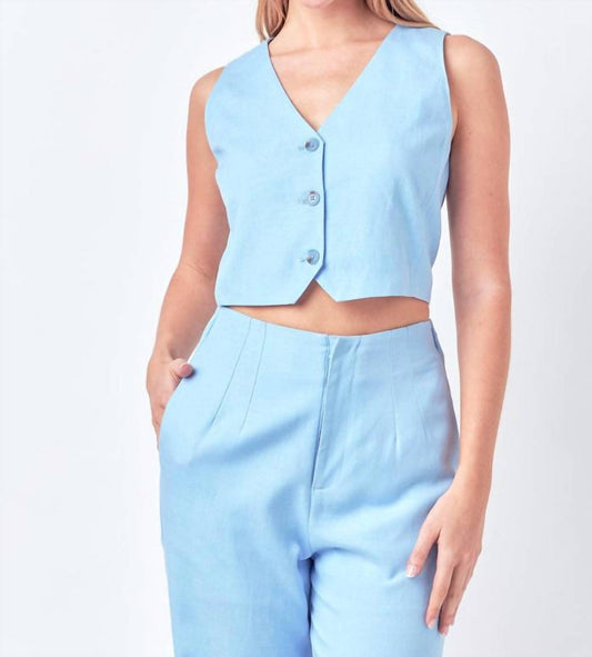 English Factory - Linen Blend Vest