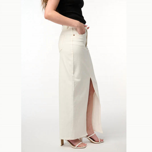 Blanknyc - High Waist Denim Maxi Skirt