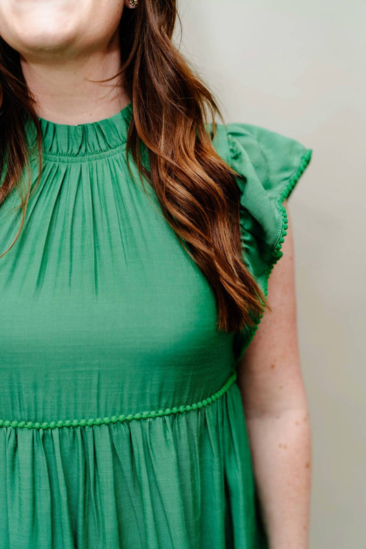 Jodifl - Lena Tiered Dress With Poms