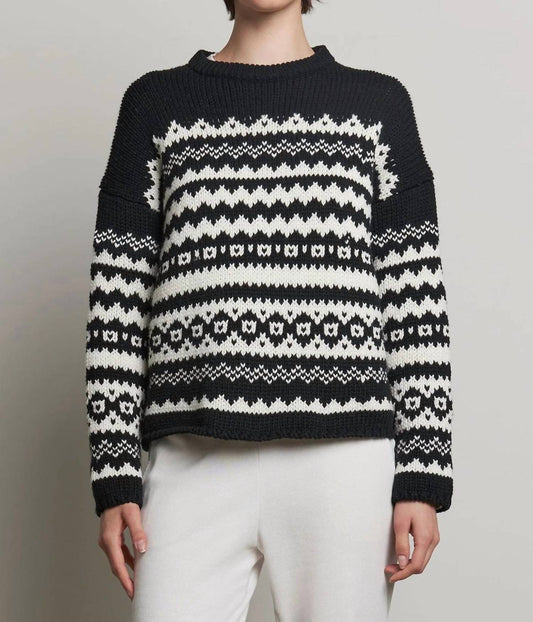 Velvet By Graham & Spencer - Maywood Chunky Fair Isle Sweater