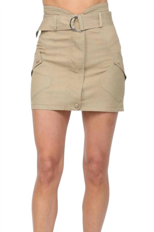 Fate - Side Patch Pocket Mini Skirt