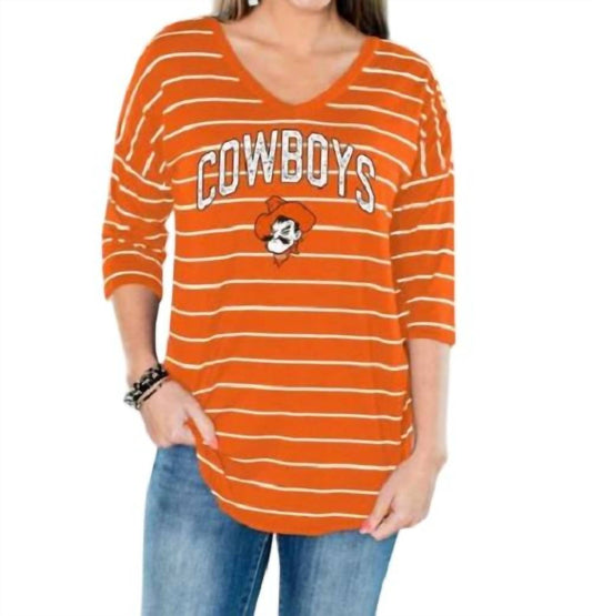 Gameday Couture - Oklahoma State University Fall in Line Tunic