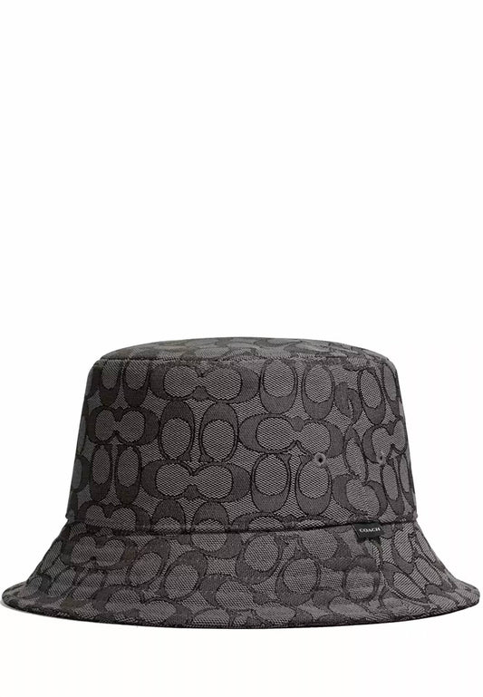 Coach - Unisex Signature Jacquard Cotton Blend Bucket Hat