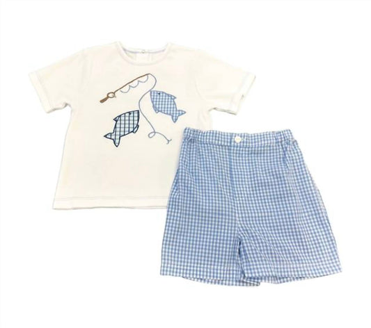 Petit Ami Zubels - Kid's Short Set, Let's Fish!