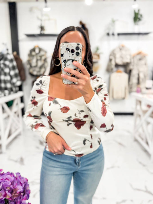 Lucy Paris - Women's She's So Elegant Long Sleeve Top