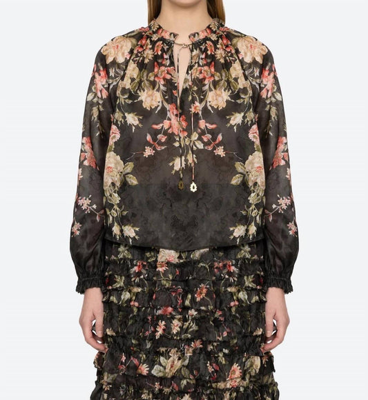 Sea - Jolie Print Long Sleeve Top