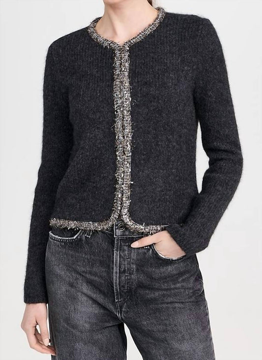 Rag & Bone - Davies Metallic-Trim Cardigan