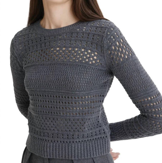 Matthew Bruch - Variegated knit mesh sweater