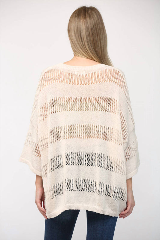 Fate - Crotchet Stripe Top