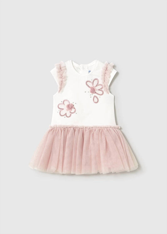 Mayoral - Girls' Floral Embellished Tutu Dress