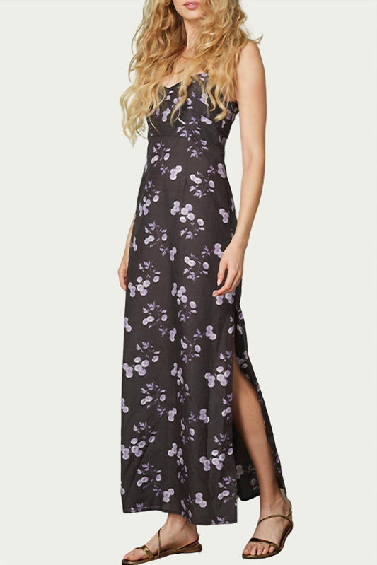 LIVIE FLORAL-PRINT COTTON MAXI DRESS