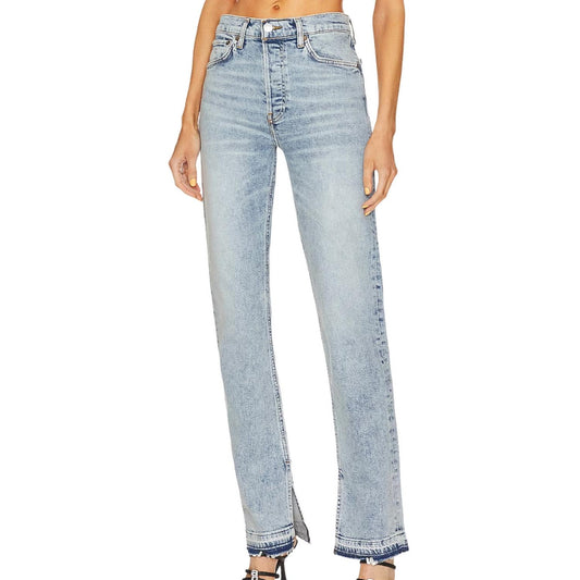 Re/Done - Women's 70s High Rise Skinny Boot Jeans