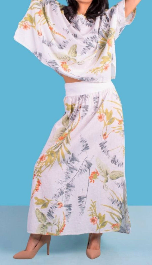 Gigi Moda - Ninfa Linen Maxi Skirt