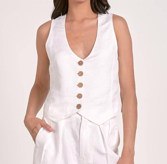 Elan - Linen Vest