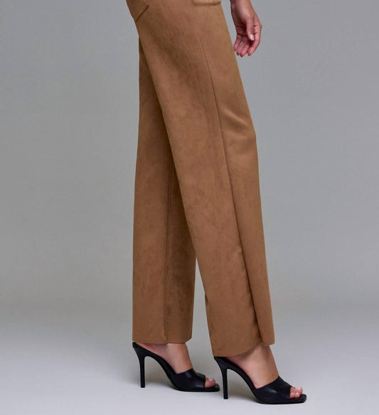 Hidden - Split Leg Suede Ella Pants