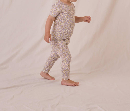 Quincy Mae - Girls' Bamboo Short Sleeve Pajama Set