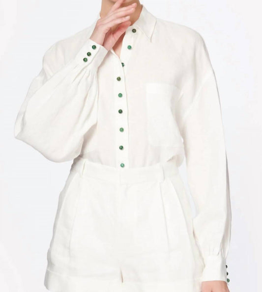 Belkis Turquoise Top