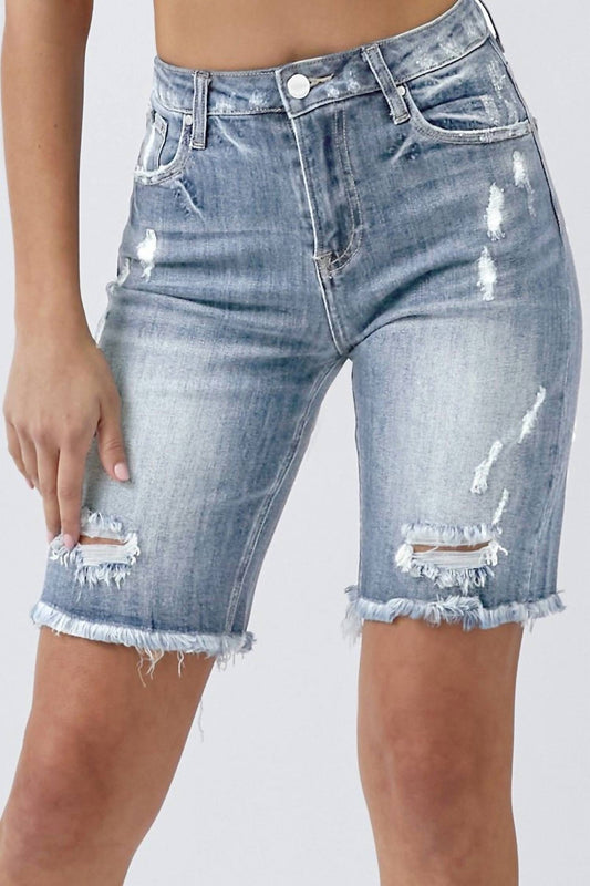 HIGH-RISE BERMUDA SHORTS