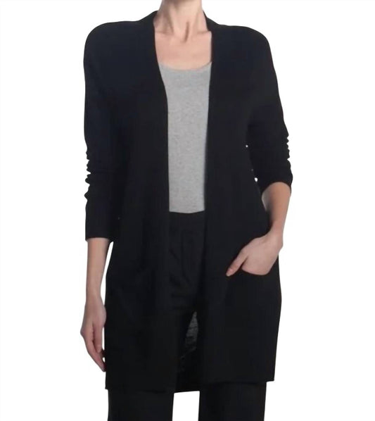 T Tahari - Long Sleeve V Neck Cardigan