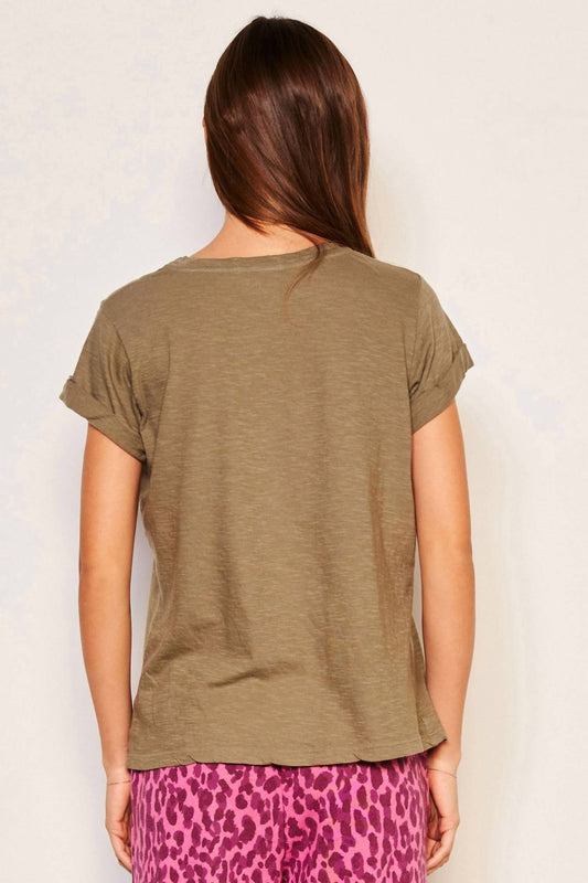 Sundry - Stay Warm Rolled Sleeve Tee