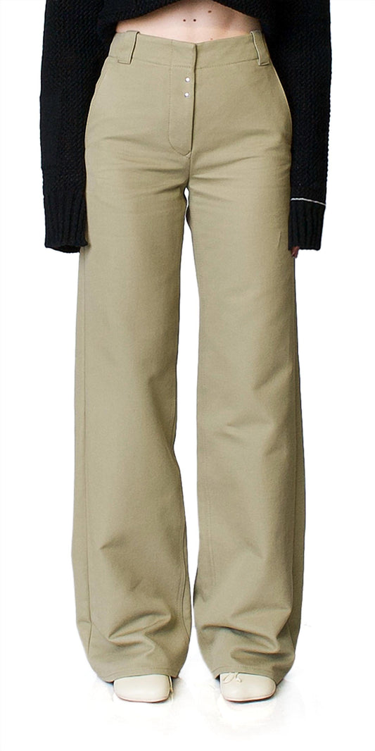 Maison Margiela - Wide Leg Khaki Pants