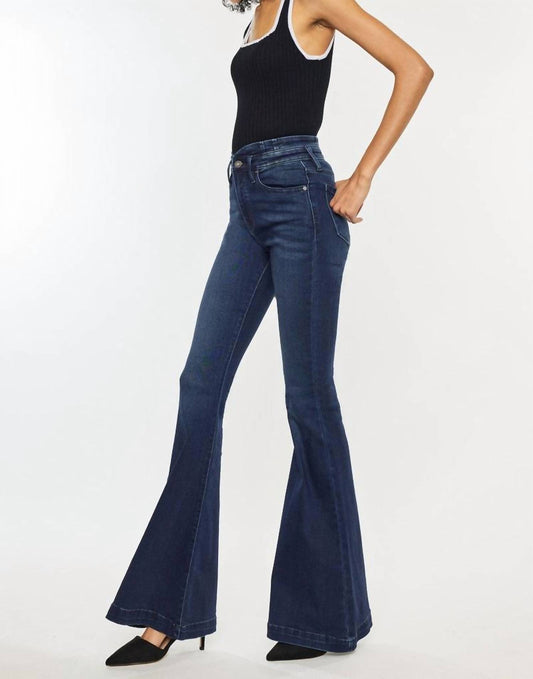 Kancan - Lari Dark Denim Flare Jean