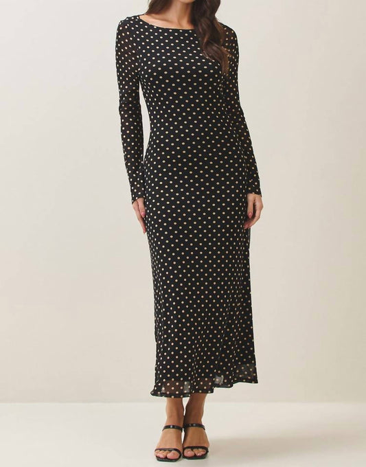 Able - Polka Dot Midi Dress
