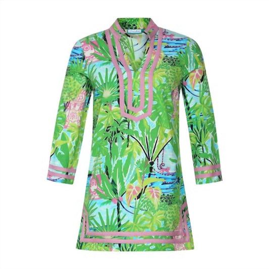 Carvalho Couture - Jungle Island Long Sleeve Cabana Cover-Up