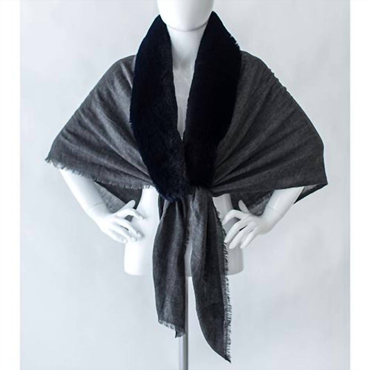Maison Prelonge - Faux Fur & Cashmere Scarf