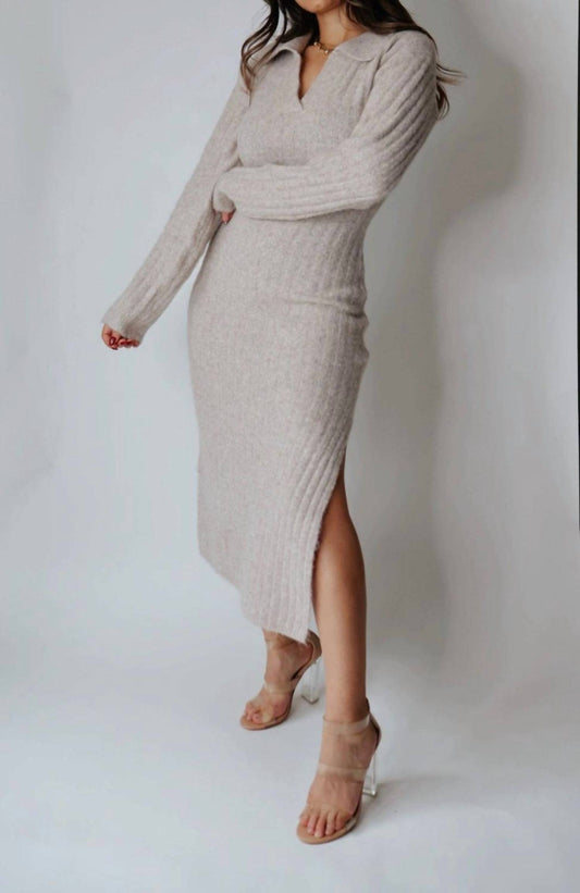 Klesis - Cozy Midi Sweater Dress