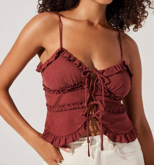 Astr - Bea Tie-front Top