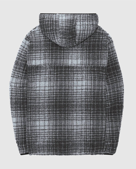 Starter - Men's Pittsburgh Steelers Gus Plaid Sherpa Pullover Jacket