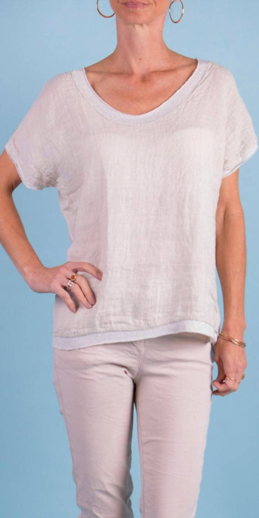 Gigi Moda - Nico Linen Top